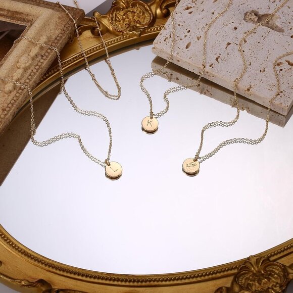 Unique Layered Adjustable Necklace - Engraved Coin Gift for Special Occasions - Picture 6 of 6